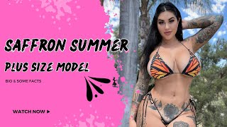 Saffron Summer 🔵Plus Size Model | Curvy model Fashion Influencers | Wiki Biography , Age , Facts