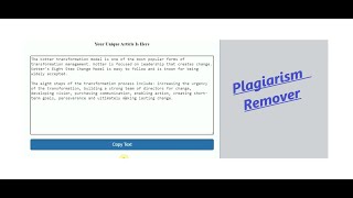 How to Remove Plagiarism in 30 Seconds from Project Report, Article II Check Plagiarism II In Hindi