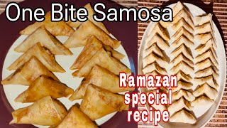 One Bite Samosa Recipe |CHICKEN &MUTTON QEEMA SAMOSA RECIPE |How to Make Chicken&mutton Qeema Samosa