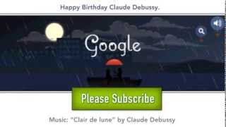 Google rinde homenaje a Debussy con un doodle musical