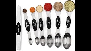 Magnetic Measuring Spoons Set Stainless Steel. _Product Review