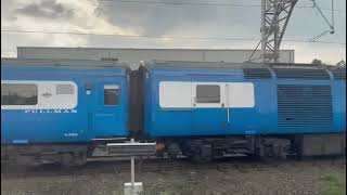 Class 390 arriving into Crewe passing midland pullman hst’s, class 86s, class 90s, and a class 47