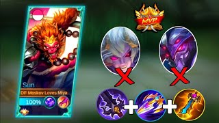 16 KILLS!!🔥SUN NEW DAMAGE BUILD IS HERE | SUN MVP GAMEPLAY - MLBB