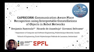 Communication Aware Place Recognition with Interpretable Constellations of Objects in Robot Networks