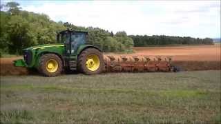 John Deere 8230 + Kverneland esavomere. Aratura in Francia 2014