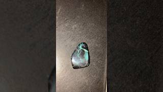 Australian Black Opal Gem Rub from Lightning Ridge #shorts