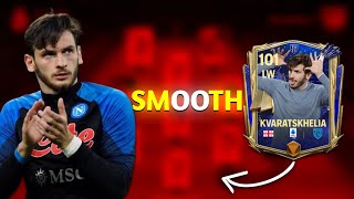 FC MOBILE TOTY HONOURABLE MENTION 96 RATED  KHVICHA KVARATSKHELIA GAMEPLAY REVIEW