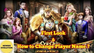 Honor of Kings : SMRithuL Gaming Be a King | First Look | How to Change Player Name ?