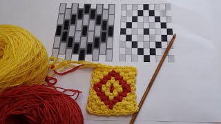 Как вязать первый ряд - 2 способа - техника вязания крючком Bricks crochet.