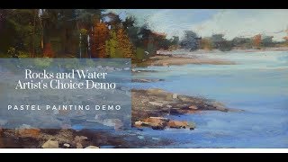 Pastel Landscape Demo: Painting Rocks and Water