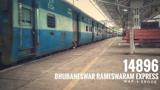 Bhubaneswar Rameswaram Express| 18496 | BBS RMM, With WAP-4 ED @chennai_fort