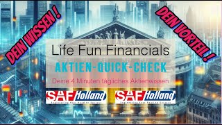 **SAF-HOLLAND-Aktie  🚜🔧⚙️**Jeden Tag eine neue Aktie**Aktien-Quick-Check**4k #Financials