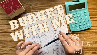 Budget With Me - Oct Paycheck #1 - Birthday Week