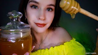 ASMR Honey Massage🍯Медовый МАССАЖ. Влажные и липкие звуки. Mouth Sounds