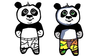 How To Draw Po From Kung Fu Panda