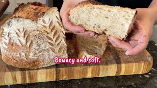 😍 ASMR The BEST Unfed Sourdough Starter Bread EVER! IYKYK..