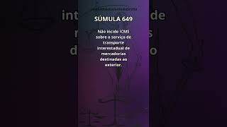 Súmula 649: ICMS #shorts #direito #stf #stj #improbidade #concursos #concurso