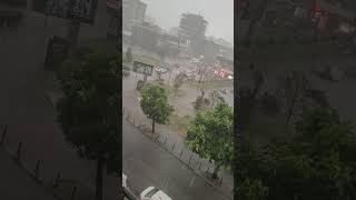 Thunderstorm in Tetovë (Tetovo), North Macedonia - 25.7.2024