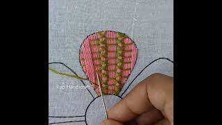 amazing basic stitch flower design hand embroidery knitting tutorial for beginners bordado fentacia