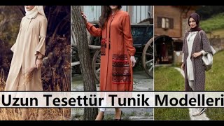 Uzun Tesettür Tunik Modelleri | Sezonun En Güzel Uzun Tesettür Tunik Modelleri