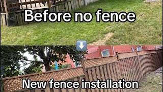 Backyard Transformation: Installing a New Fence for Privacy and Style!