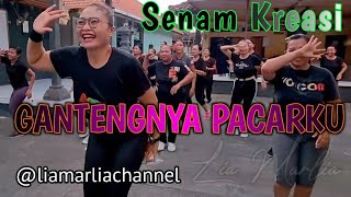 Senam kreasi gantengnya pacarku | @LiaMarliaChannel with ibu-ibu strong Buitan