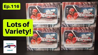 Four 2024 Topps Chrome Baseball Blaster Box Rips - Ep.116