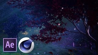 Сказочный лес в Cinema 4D и After Effects. Часть 4 из 4