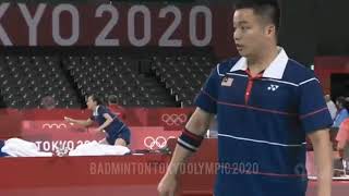 Tokyo Olympics 2020 Badminton Group Play Stage Men's Double Aaron Chia Soh Wooi Yik [MAS] vs JA-Nyl