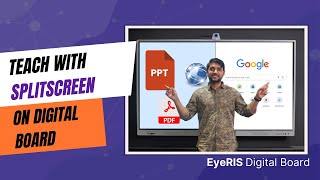 How to Use Split Screen on Interactive Flat Panel? | EyeRIS Digital Board | AI Powered