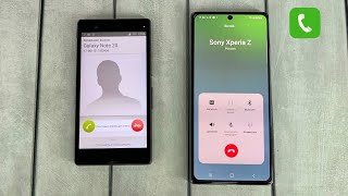 Incoming Call Sony Xperia Z & Samsung Not20 Android 4.4