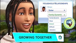 THE SIMS 4 GROWING TOGETHER GAMEPLAY! 🌱 SIBLING RIVALRY,  FAMILY DYNAMICS & MILESTONES.