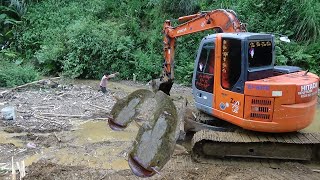 Fun Fishing: Use Big Excavator to Catch Many Fish, Break Super Big Rocks to Catch Big Fish