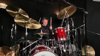 Session Drummer Recording Drums In Los Angeles Studio For Female Artist