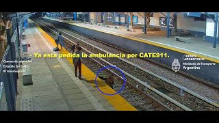 Una mujer cayó del andén en la estación San Isidro a zona de vías y asistida rápidamente