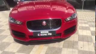 Stunning Red Jaguar XE 25 T on Indian street