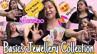 “5 Basics Jewellery Collection You Must Have” ( #meesho #myntra )  #jwellerycollection #youtube