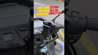 Buat Yang Rajin Motoran wajib punya,holder botol minum,pemasangan dispion & Setang motor.