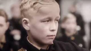 Hitlers Youth (Hitlerjugend) In Action, Colored Footage.