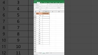 Roman formula in excel #exceltech #exceltips