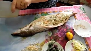 Фаршированная Щука В Духовке Очень Вкусный Рецепт / Lucio En El Horno-Receta Sabrosa