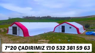 İzmirden Ahmet Beye Kurduğumuz 7*20 Çadırımız #tavuk #gezentavuk #kümeshayvanları #kümes #yumurta