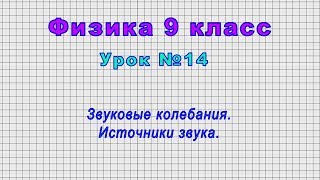 Физика 9 класс (Урок№14 - Звуковые колебания. Источники звука.)