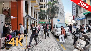 Macau 🇲🇴 Street Walk | Macao City Tour | 4K | 澳門 | 澳门 | Virtual Walking 2024