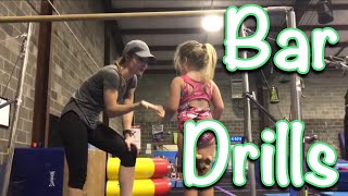 How to Coach Beginner Gymnastics Bars : Drill Stations