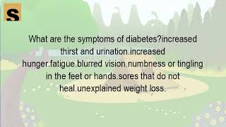 What are the causes and symptoms of diabetes