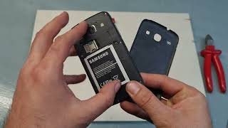 How to remove, open, the cover of a Samsung Galaxy Core to change the battery, Sim, SD and others