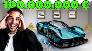 100 Millionen Euro Supercar Garage 🤯 | Aston Martin Valkyrie, Koenigsegg uvm.