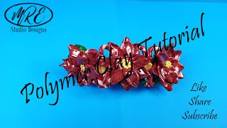 Polymer Clay Holiday Barrette Tutorial