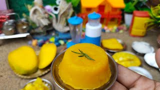 Mango pudding | No Gelatin, No Agar Easy Mango Dessert | Mango pudding Recipe | Minicooking |